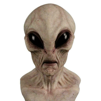 Soft Latex Alien Mask, Scary Halloween Cosplay Prop Comfortable