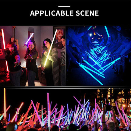 2 Pack LED Lightsaber Swords Colorful Flashing Light with Sound Toy
