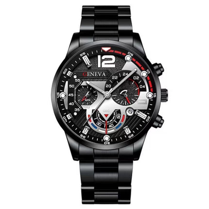 Men's Stainless Steel Watch Business Fashion with FREE Gift Bracelet