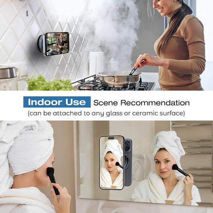 Electric Car Phone Holder Magnetic Vacuum Suction Cup 360° Rotation Mount