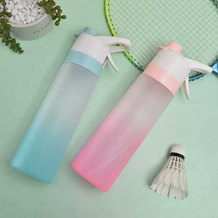 700ml Sport Matte Spray Water Bottle, Cooling Mist Kettle Cup