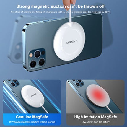 Pisen 15W Fast Charger Pad Magnetic MagSafe for iPhone 14/13 Pro Max/12 Mini