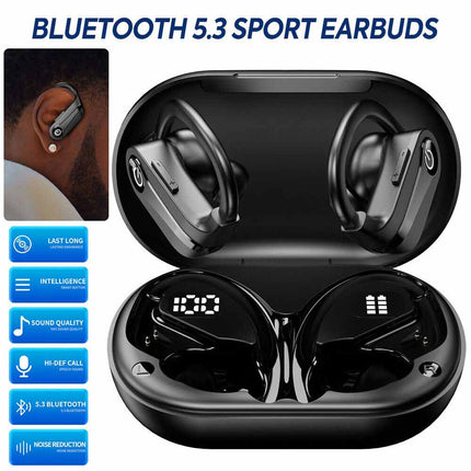 Bluetooth 5.3 Earbuds Wireless Earphones Sports Stereo Ear Hook Headphones