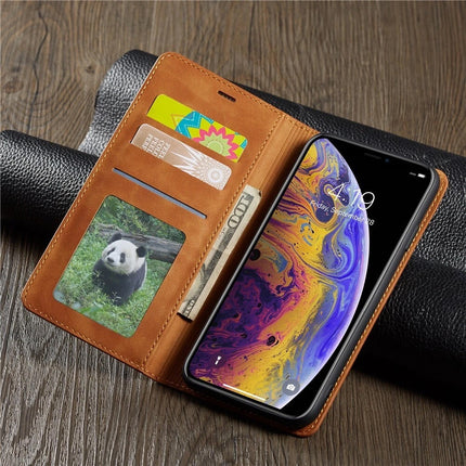 Magnetic Leather Flip Wallet Case Cover for iPhone 17 with Card Slot