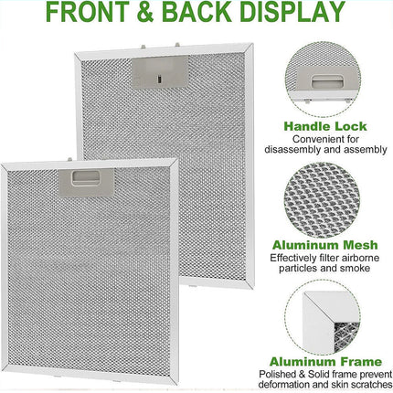 2PCS 320x260mm Cooker Hood Grease Filter Metal Mesh Kitchen Extractor Fan