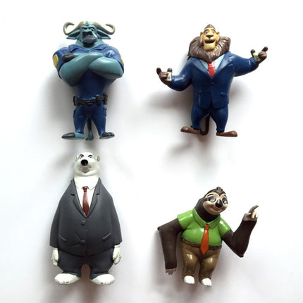 12pcs Zootopia Zootropolis Judy Hopps Nick Wilde Mr Big Mini Doll PVC Figures Set