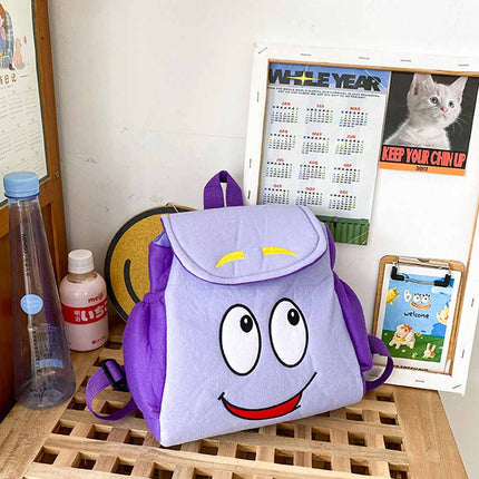 Dora the Explorer Backpack Purple Rescue Bag with Map Gift