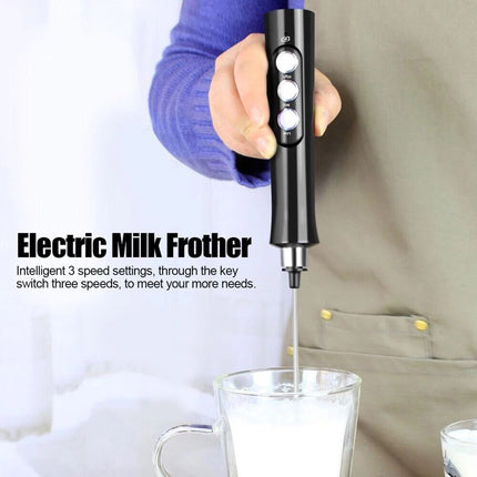 Electric Frother and Egg Beater, Mixer for Coffee & Milk Drinks