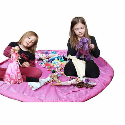 1.5m Portable Kids Toy Storage Bag Mat with Drawstring Organizer