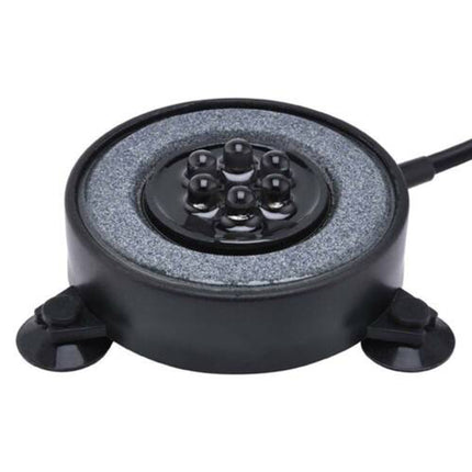 7 Color LED Air Stone Disk Aquarium Bubble Light Fish Tank Lamp