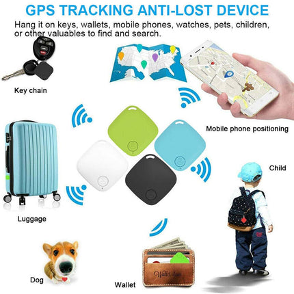 4 Pack Wireless Bluetooth GPS Tracker Anti Lost Key Wallet Pet Locator