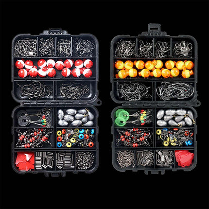 263PCS Fishing Accessories Kit with Tackle Box, Plier & Jig Hooks