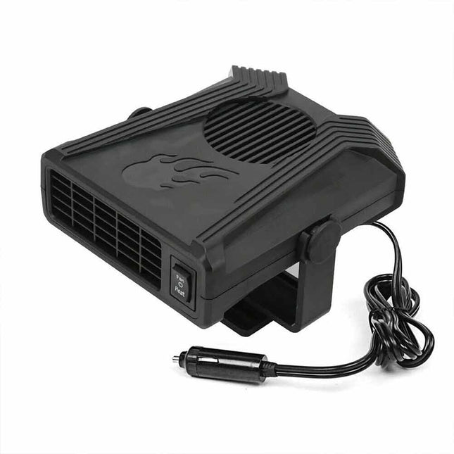 Portable 12V 150W Electric Car Heater, Cooling Fan & Defogger/Defroster
