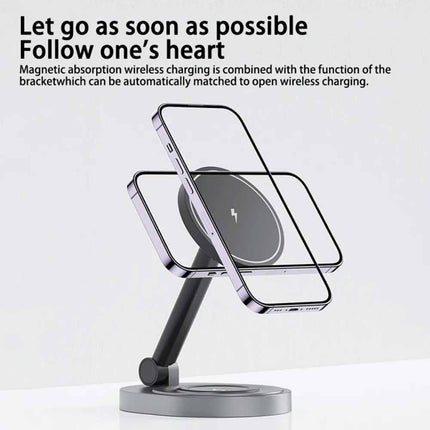 Magnetic Wireless Charger Stand for iPhone 15/14/13/12 Pro Max MagSafe