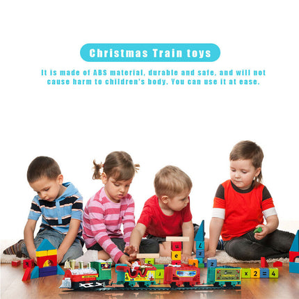 Christmas Train Electric Railway Tracks Santa Car Educational Xmas Gift