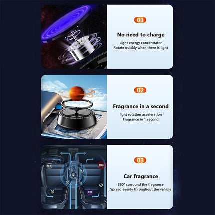 Car Solar Aromatherapy Air Freshener & Perfume Diffuser Ornament