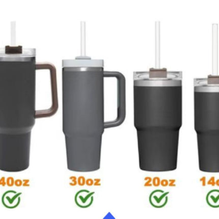 304SS Straw Set for 40oz Cup, 3 Straight, 3 Bent +2 Brushes Boxed
