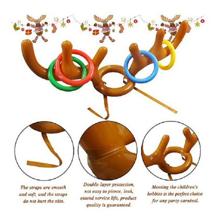 21 Piece Easter Inflatable Bunny Ears Toss Game Family Party Decor
