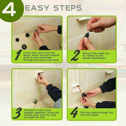 Professional Magnetic Cable Puller Zezzo Wire Threader Running Puller New