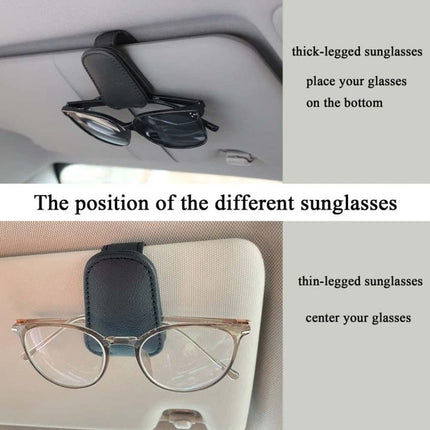 Universal Car Sunglasses Holder Clip, Sun Visor Glasses Organizer