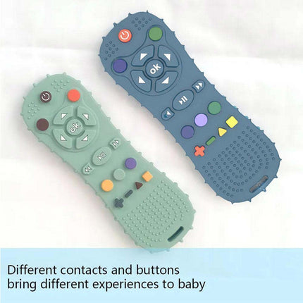 TV Remote Shape Baby Teether Silicone Chew Toy Soothe Teething Toy