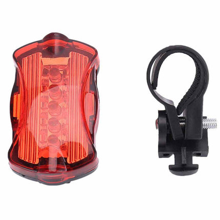 2X Bike Light Set Front Rear 5 LED Bicycle Tail Lights Waterproof