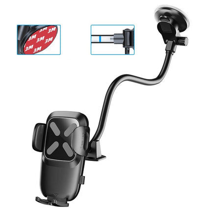 Car Phone Holder Gooseneck Suction Mount Long Arm for Windscreen Dashboard
