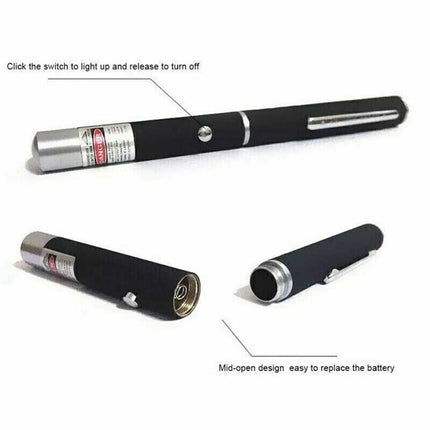 3 Pack Laser Pointer Pen Green Purple Red Light Visible Beam Cat Dog Pet Office