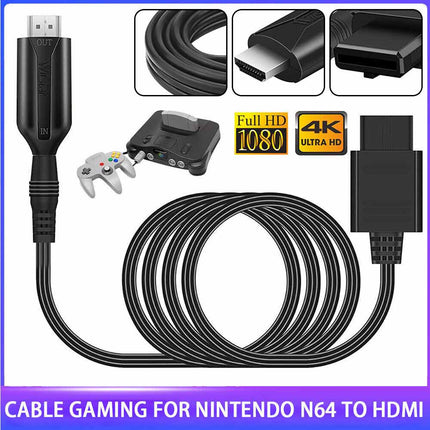 N64 to HDMI Converter Adapter for Nintendo 64 Console, AV to HDMI Cable