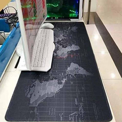 90x40cm World Map Non-Slip Gaming Desk Mat for Mouse & Keyboard