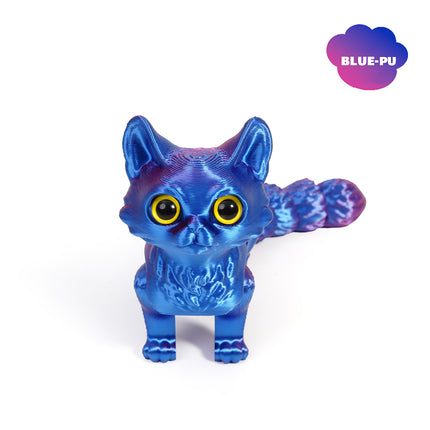 3D Printed Cat Toy with Articulated Joints 16CM – PLA Fidget Figurine Gift