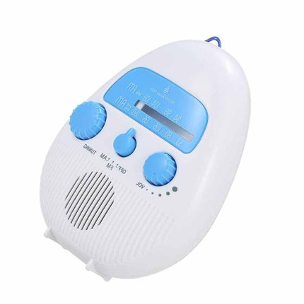 Portable Waterproof Shower Radio FM/AM, Music for Bathroom Bath