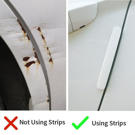 4Pcs Black Car Door Edge Guard Anti-Scratch Trim Protector Sticker
