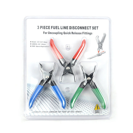 3PC Fuel Line Disconnect Pliers Set, Petrol Diesel Pipe Removal Tool