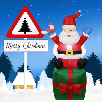 1.8M Giant Inflatable Xmas Santa 6ft Outdoor LED Light Yard Decor AU