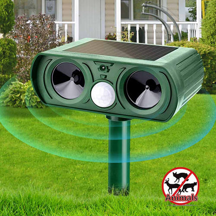 1PC Solar Ultrasonic Pest Repeller Motion Sensor Animal Bird Rat Repellent