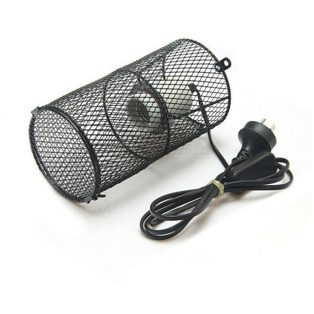 200W Ceramic Reptile Heat Lamp Bulb E27 Holder with Switch for Cage Brooder