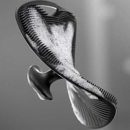 Exfoliating Shower Scrubber, Silicone Body Washing Massage Sponge