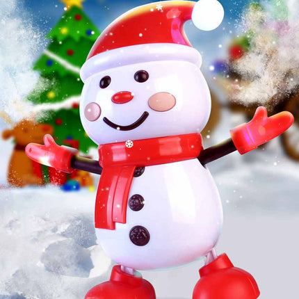 Musical Electric Snowman Dance Toy Xmas Decoration Gift for Children