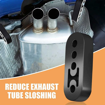 4PCS Universal Black Exhaust Rubber Hanger Heavy Duty Pipe Mount Brackets