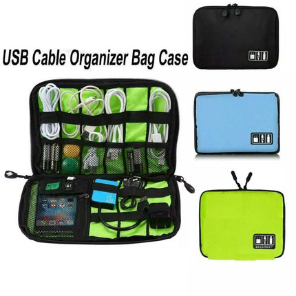 Travel Cable Organizer Bag Electronic Accessories USB Cord Charger Storage