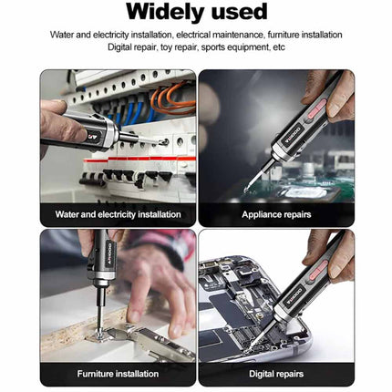 Cordless Mini Electric Screwdriver Drill USB Rechargeable Power Tool