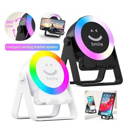 4 in 1 Wireless Induction Bluetooth Speaker Rechargeable Bracket Speaker