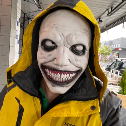 Halloween Demon Ghost Mask Creepy Smiling Scary Horror Cosplay Prop