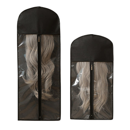 Hair Extension Storage Bag with Hanger, Dust Proof Non-Woven Wig Bag