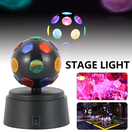 LED Disco Ball Light, Battery-Powered Party DJ Club Stage Lamp