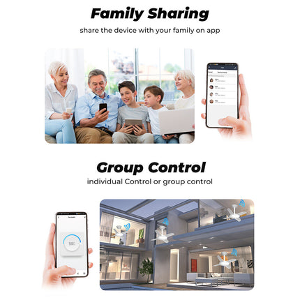 Smart WiFi Ceiling Fan Switch Tuya Wireless APP Remote Controller On Off