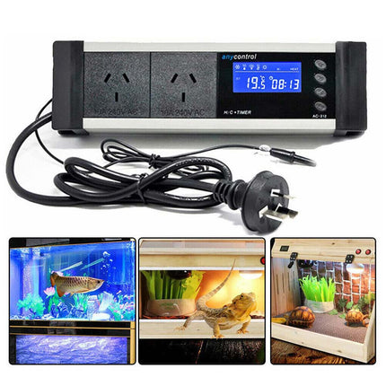 LCD Digital Day/Night Timer Thermostat for Reptile Aquarium Controller