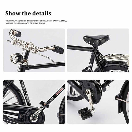 DIY Retro Mini Bicycle Alloy Model Finger Bike Simulation Miniature Toys