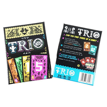 Exciting Trio Family Card Game 2024 Nominee Fun Party Game 3-6 Players
